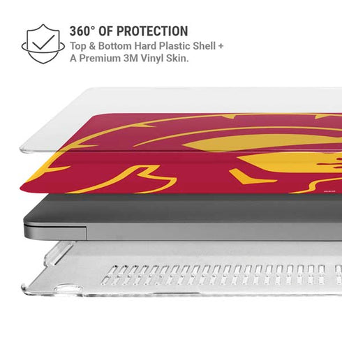 University of Southern California USC Trojan Large Mascot MacBook Pro 14in (2021-24) Case plus Skin